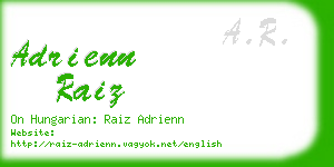 adrienn raiz business card